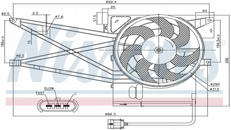 Ventilateur de radiateur électrique