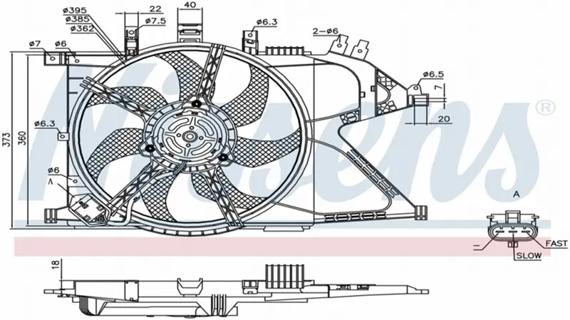 Ventilateur de radiateur électrique