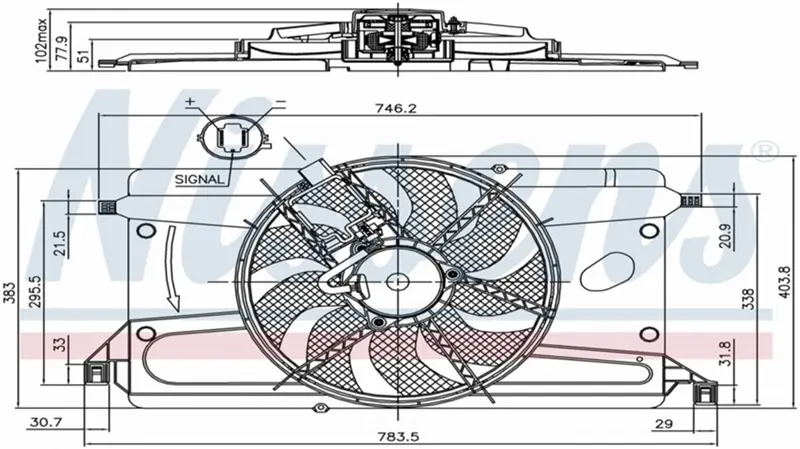 Ventilateur de radiateur électrique