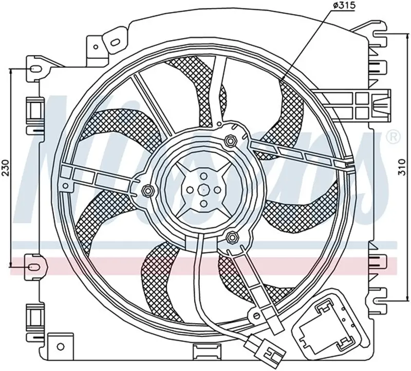 Ventilateur de radiateur électrique