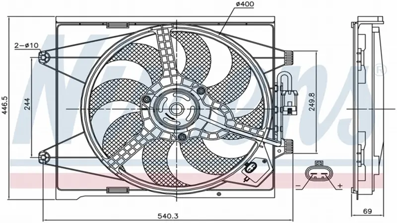 Ventilateur de radiateur électrique