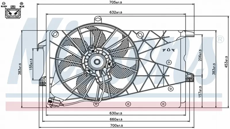 Ventilateur de radiateur électrique