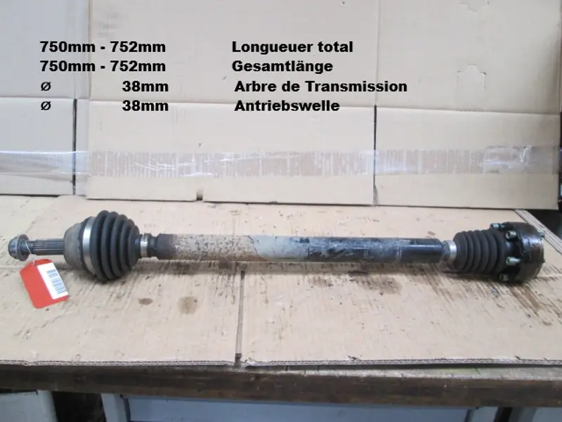 Arbre de transmission avant droit