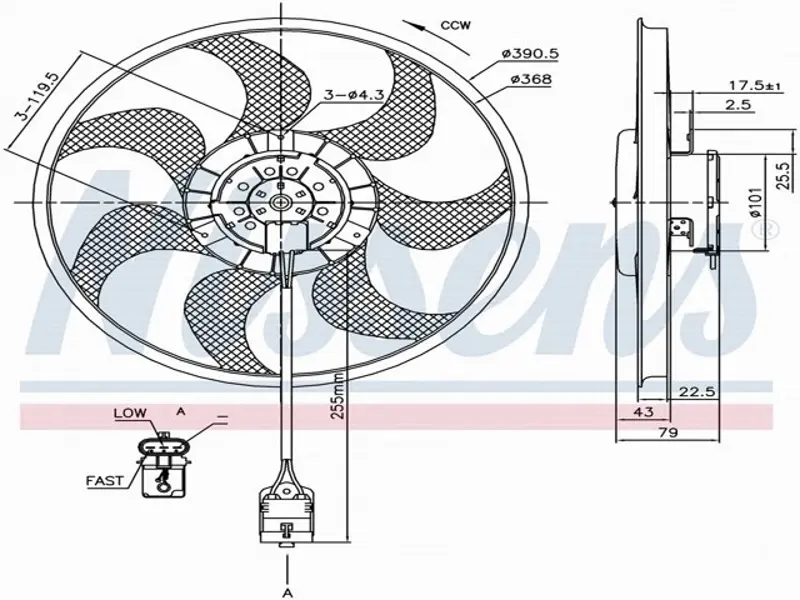 Ventilateur de radiateur électrique