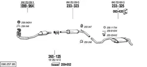 Auspuff nach Katalysator