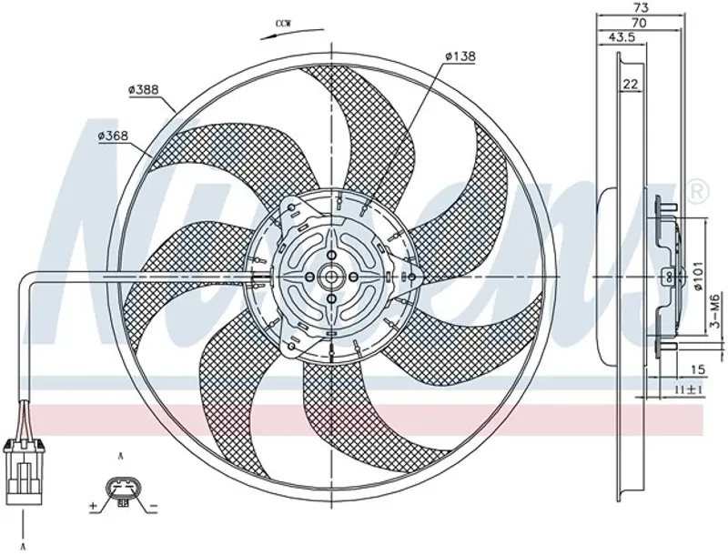 Ventilateur de radiateur électrique