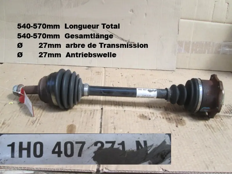 Antriebswelle vorne links