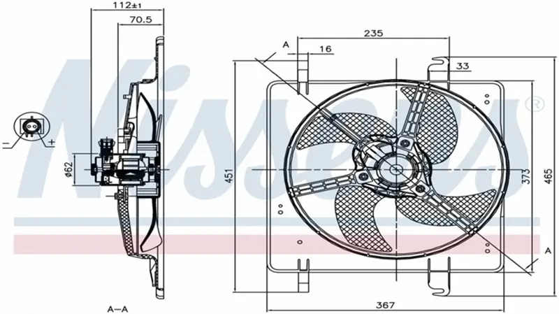 Ventilateur de radiateur électrique