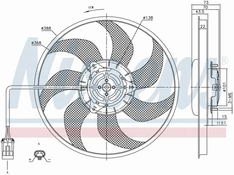 Ventilateur de radiateur électrique